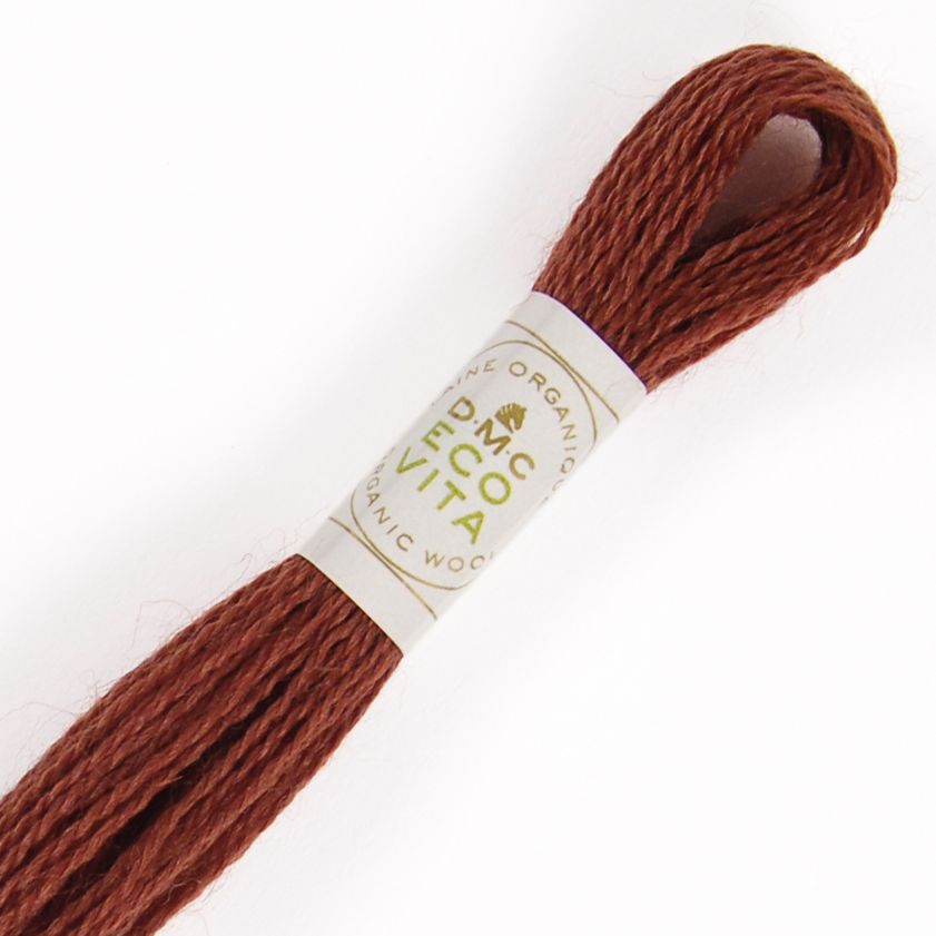 DMC Fil à Broder - Laine Eco Vita - Col. 505 Garance Sanguine