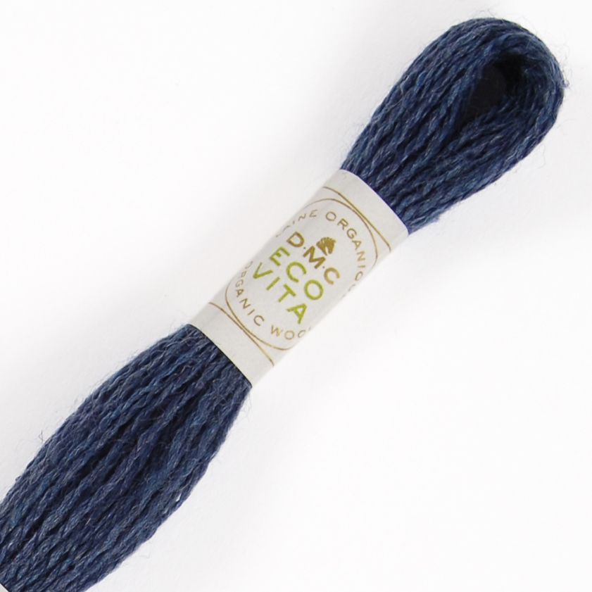 DMC Fil à Broder - Laine Eco Vita - Col. 608 Indigo Marine