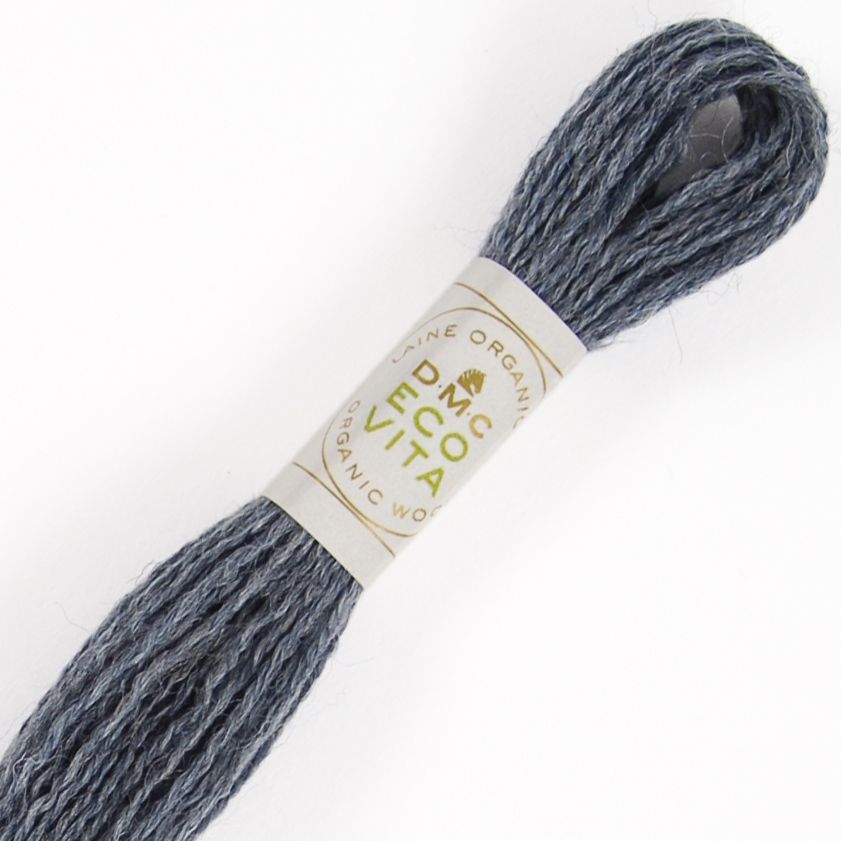 DMC Fil à Broder - Laine Eco Vita - Col. 611 Indigo Nuage