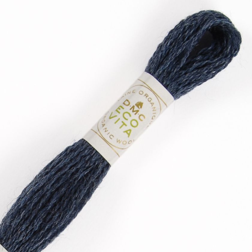 DMC Fil à Broder - Laine Eco Vita - Col. 612 Indigo Orage