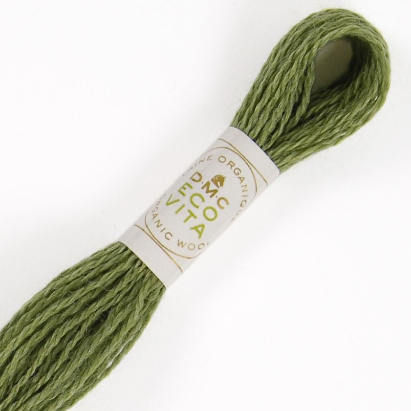 DMC Fil à Broder - Laine Eco Vita - Col. 706 Indigo Fougère