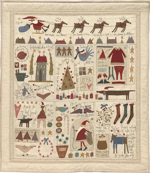 Modèle Patchwork "The Santa, the Three, the Turckey and Me" de Anni Downs