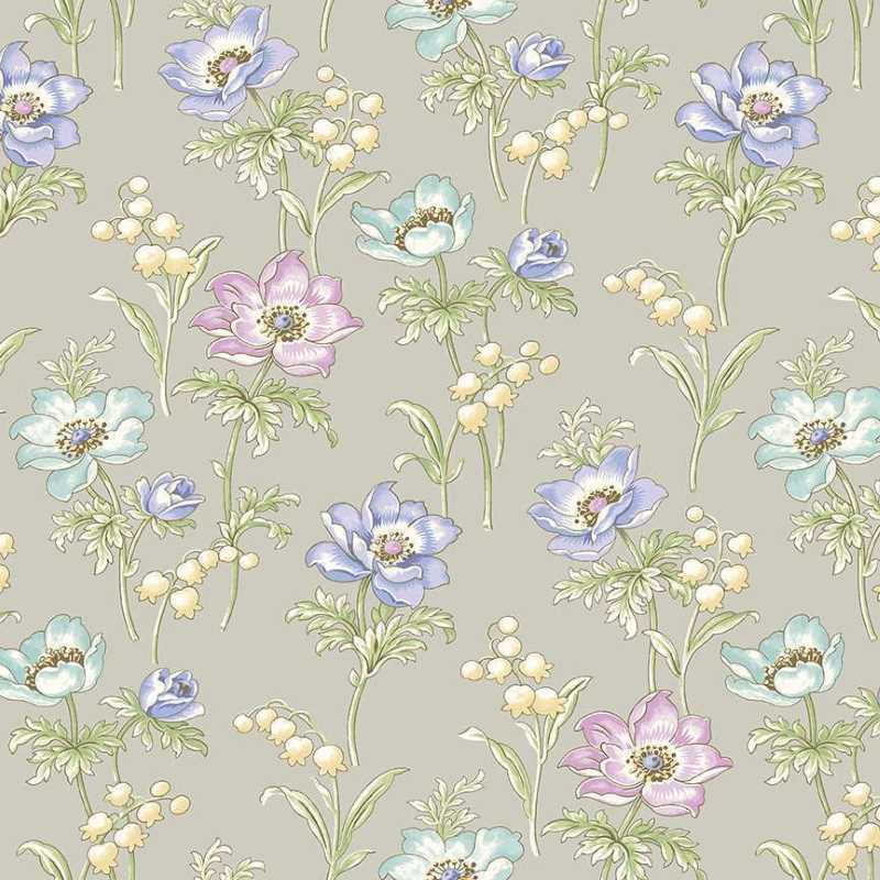 Tissu Patchwork Abloom Poppies Stone