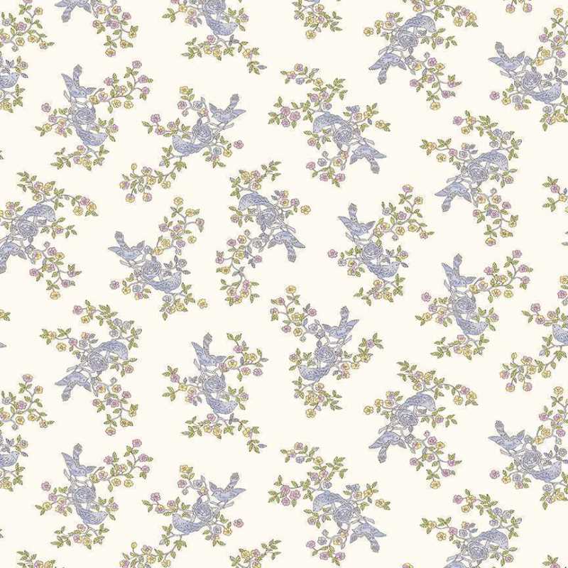 Tissu Patchwork Abloom Nesting Periwinkle