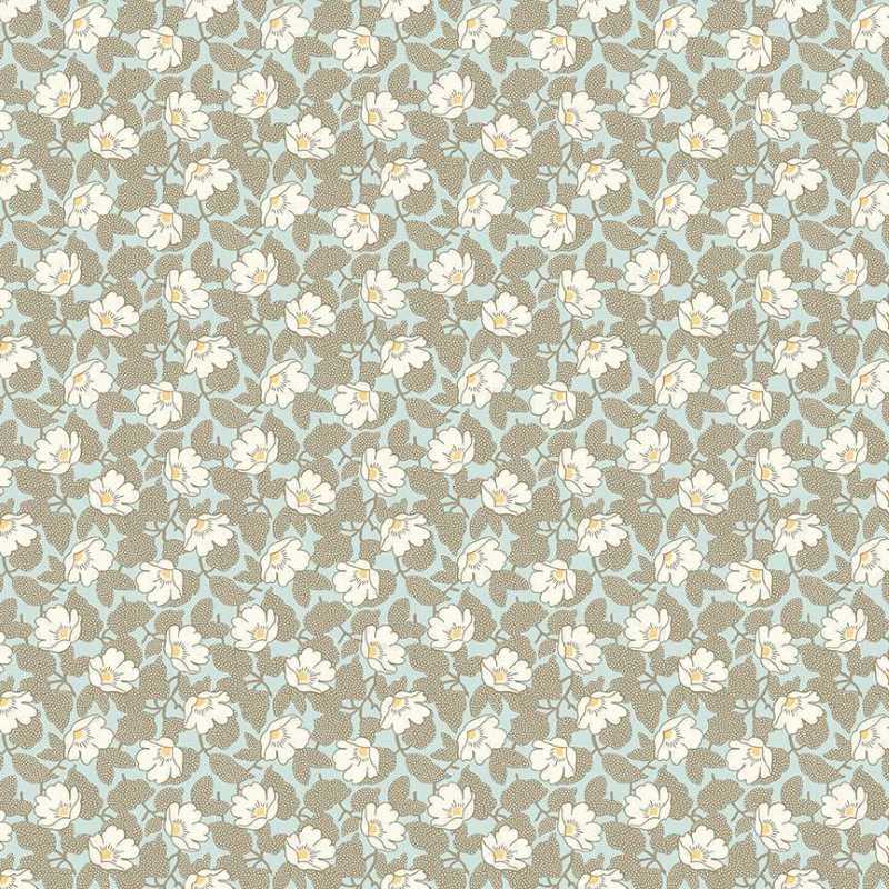 Tissu Patchwork Abloom Poppymallow Teal