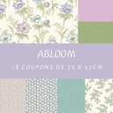 Tissu Patchwork Collection Abloom, 18 Coupons 25x55cm