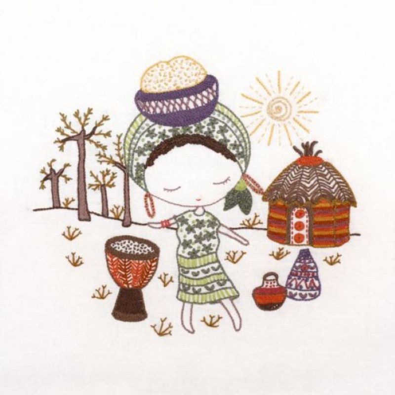 Kit Broderie "Salomé en Afrique"