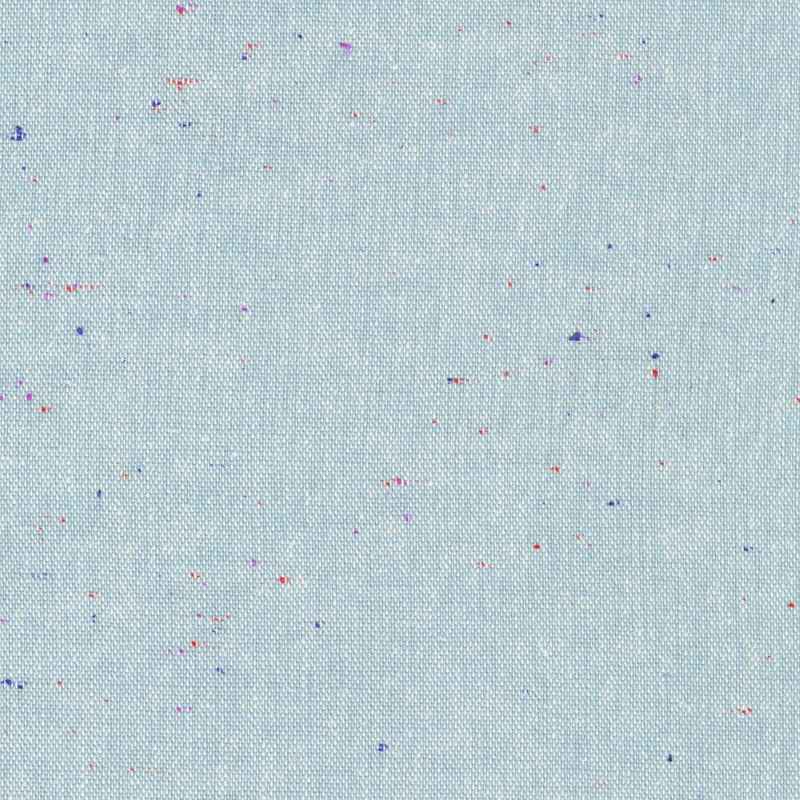 Tissu Métis Faux-uni Speckle Coton-Lin Chambray