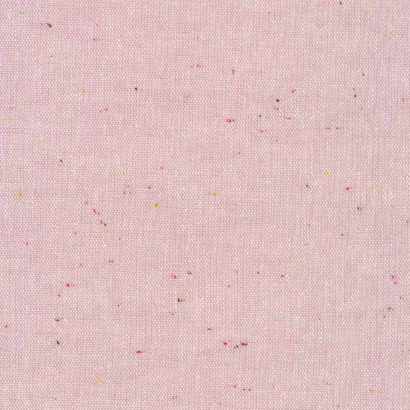 Tissu Métis Faux-uni Speckle Coton-Lin Mauve