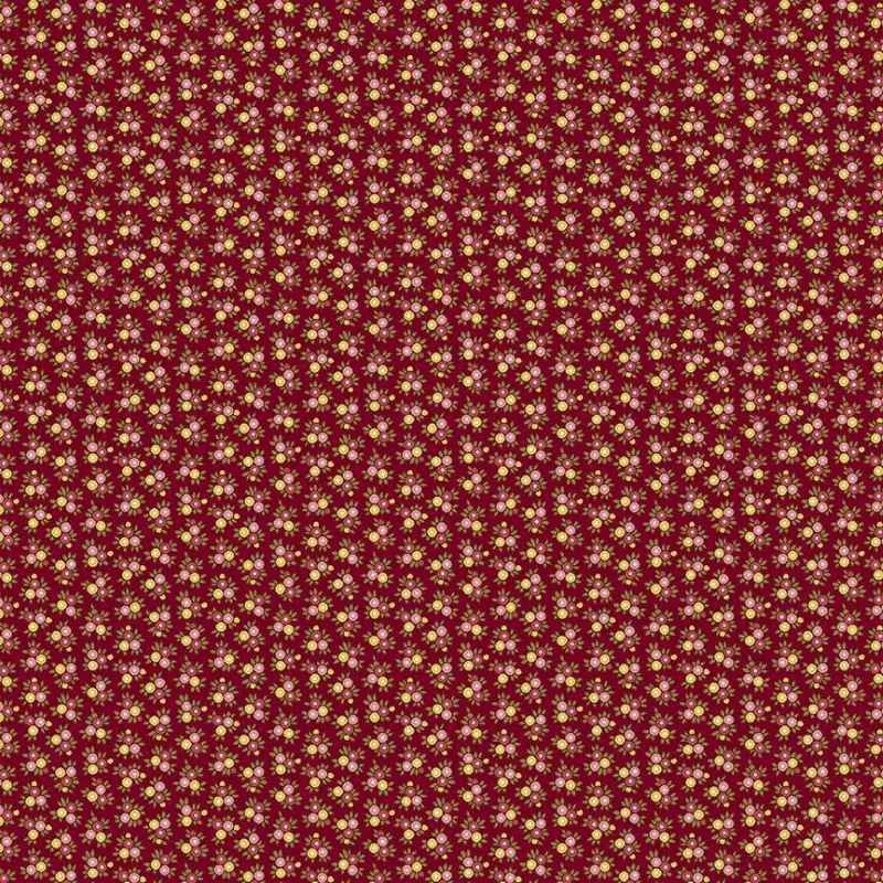 Tissu Patchwork Fernshaw Justin Red, Coupon