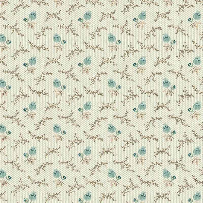 Tissu Patchwork Fernshaw John Teal