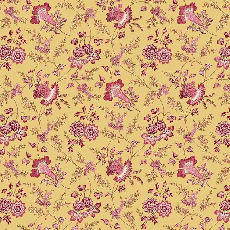 Tissu Patchwork Fernshaw Charles Yellow, Coupon