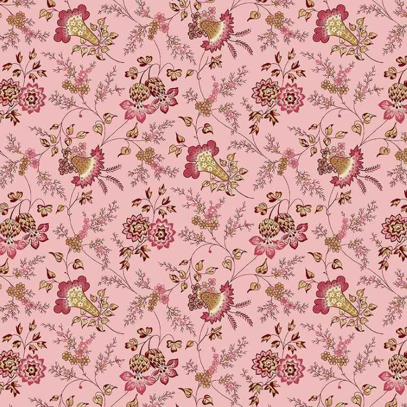 Tissu Patchwork Fernshaw Charles Pink, Coupon