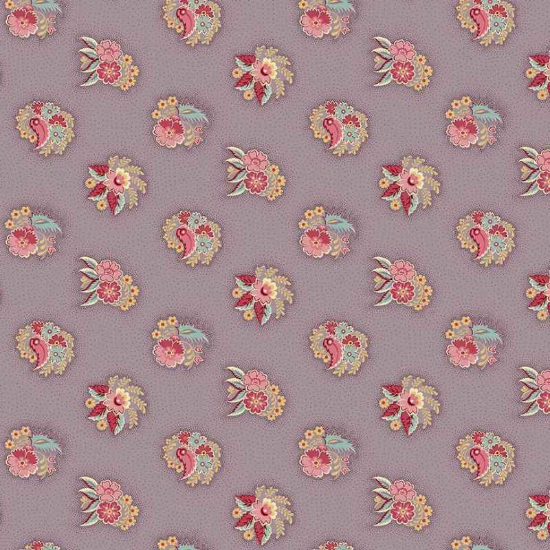 Tissu Patchwork Fernshaw Fred Purple, Coupon