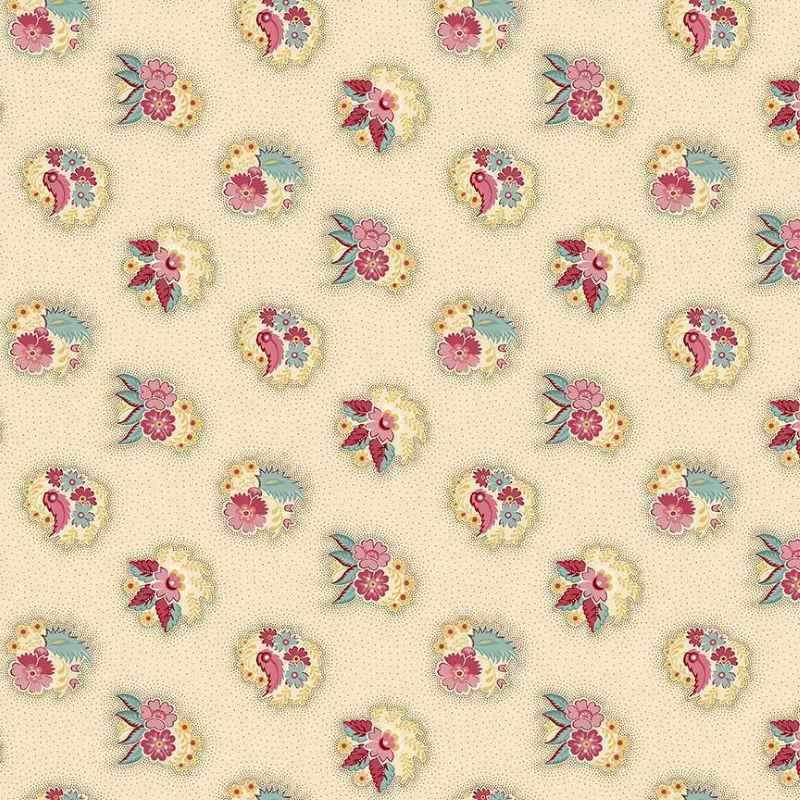 Tissu Patchwork Fernshaw Fred Cream