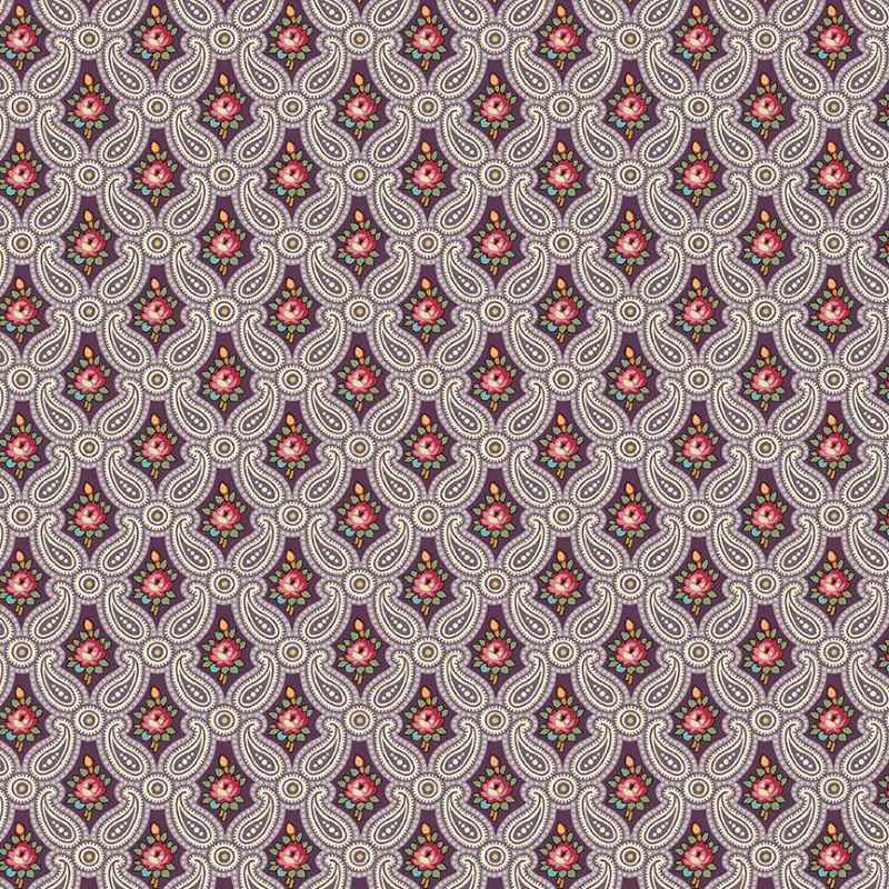 Tissu Patchwork Fernshaw Michael Purple, Coupon