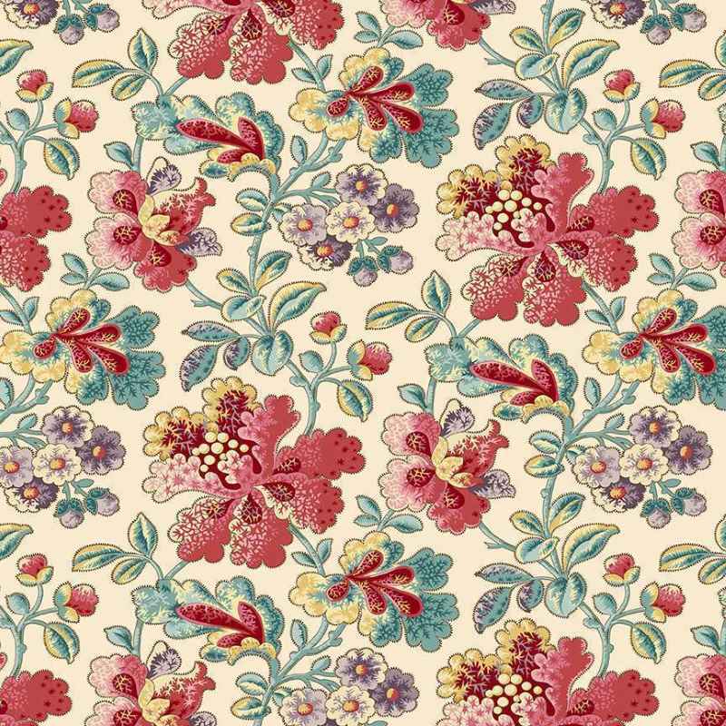 Tissu Patchwork Fernshaw Phiilip Cream, Coupon