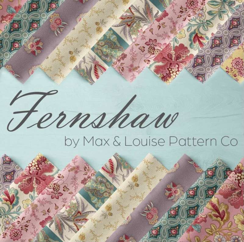 Tissu Patchwork Collection Fernshaw, 28 Coupons 25x55cm