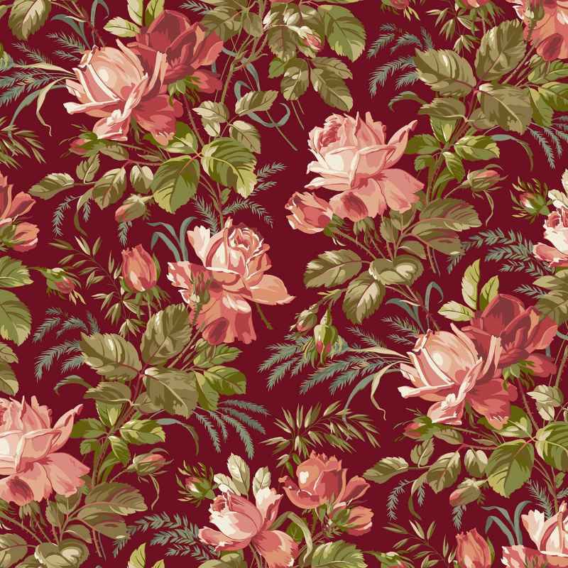 Tissu Patchwork Joy Center Piece Holly Berry
