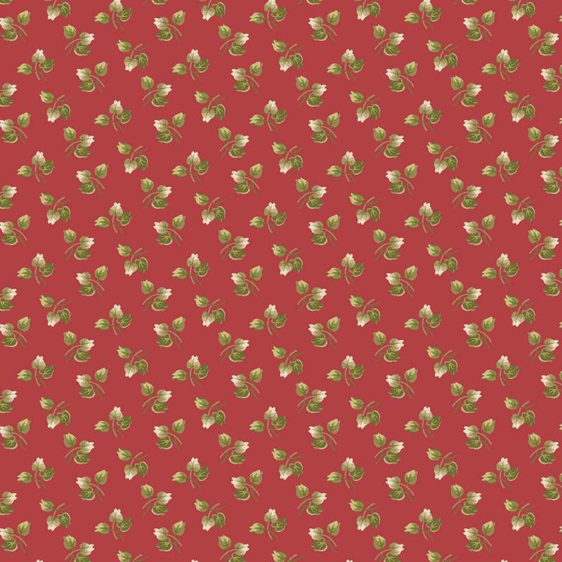 Tissu Patchwork Joy Holly Cranberry