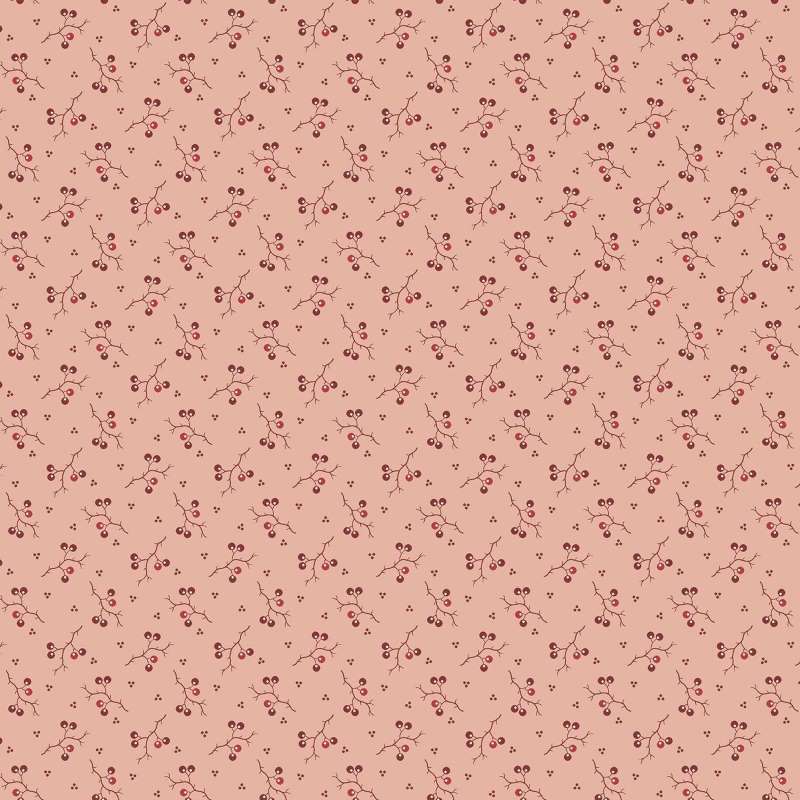 Tissu Patchwork Joy Jingle Bells Rosy