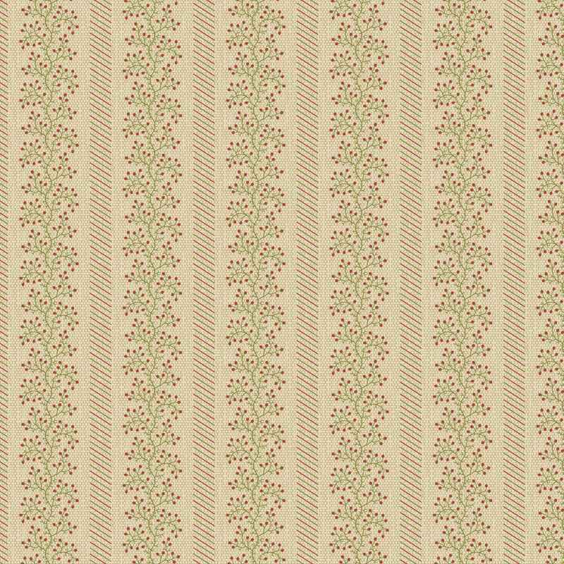 Tissu Patchwork Joy Mistletoe Peppermint