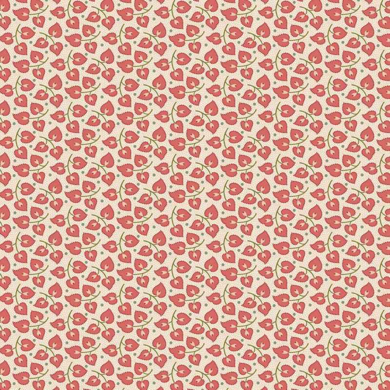 Tissu Patchwork Joy Heartstrings Holly Berry, Coupon