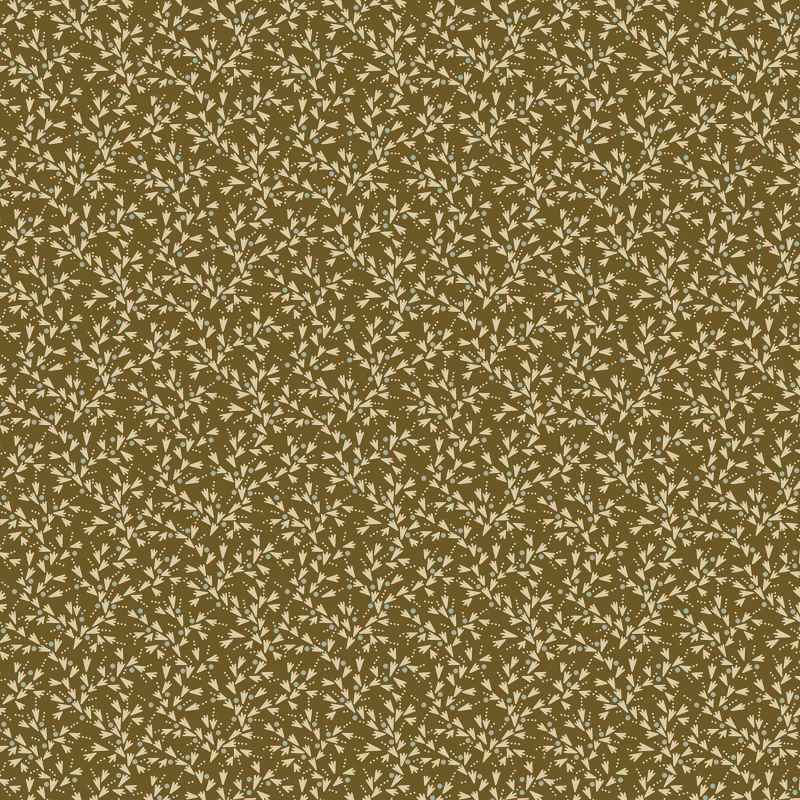 Tissu Patchwork Joy Snow Tracks Evergreen