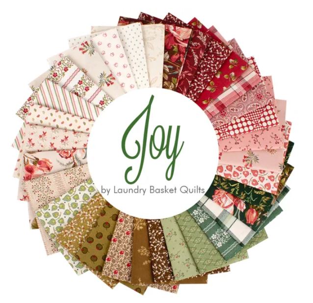 Tissu Patchwork Collection Joy, 33 Coupons 25x55cm