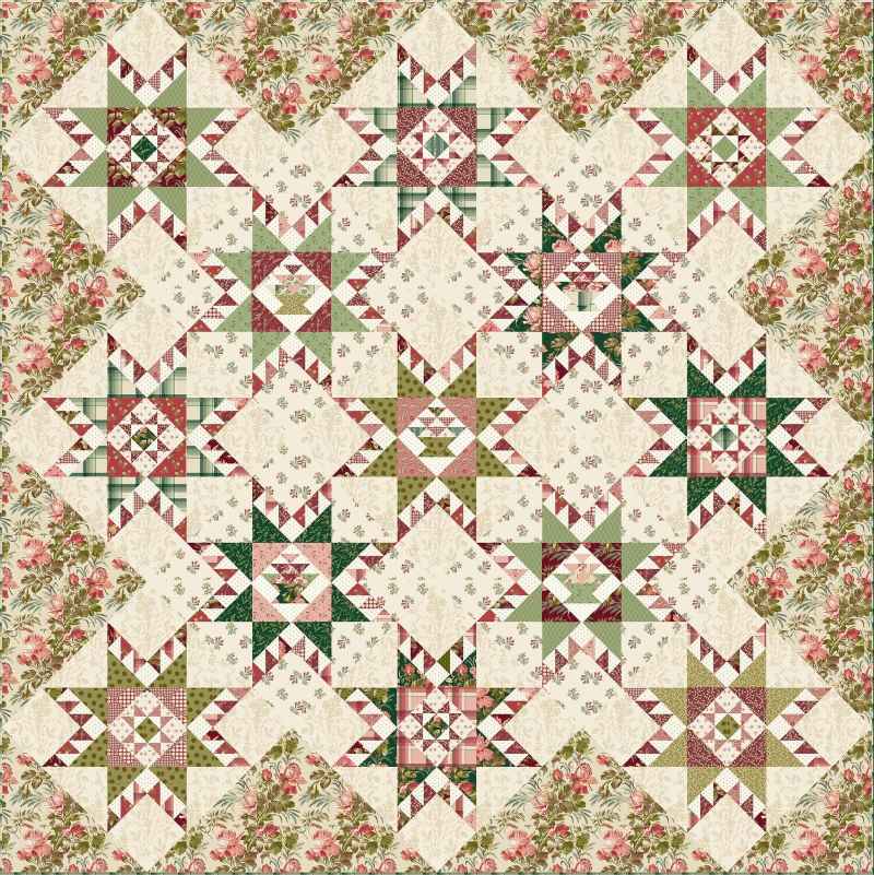 Modèle Patchwork Joyous Star de Edyta Sitar