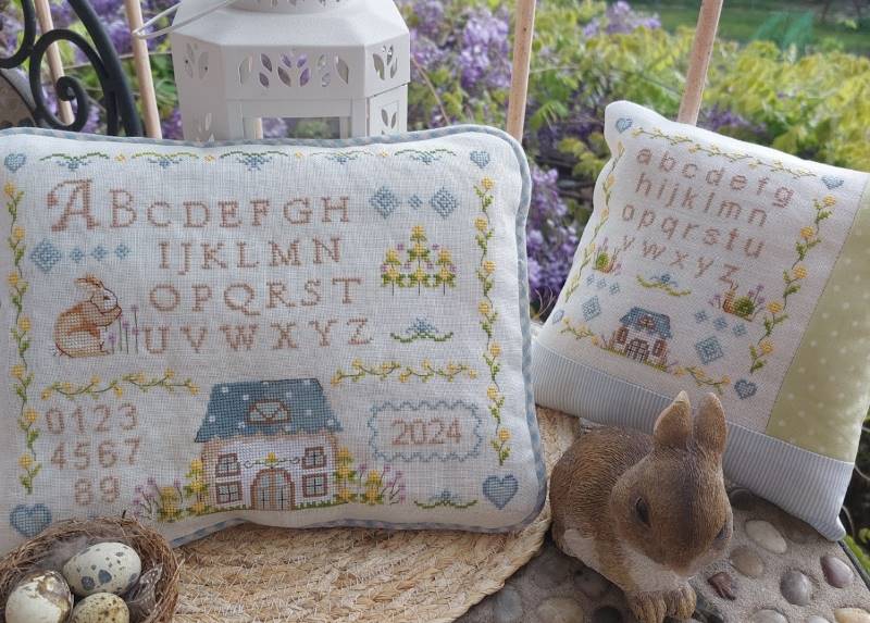 Modèle de Point Compté - Sampler La Maison à Pois