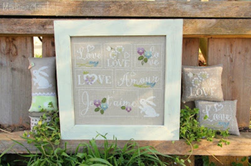 Modèle Points Comptés - Flowers & Love