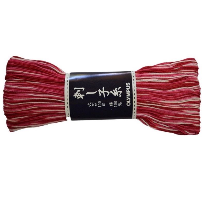 Fil Sashiko Rose Panaché, Col. n°152 - 100 m