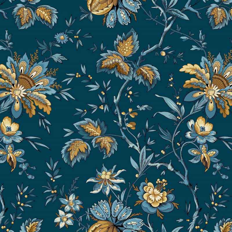 Tissu Patchwork Beach House Ariel Midnight, Coupon
