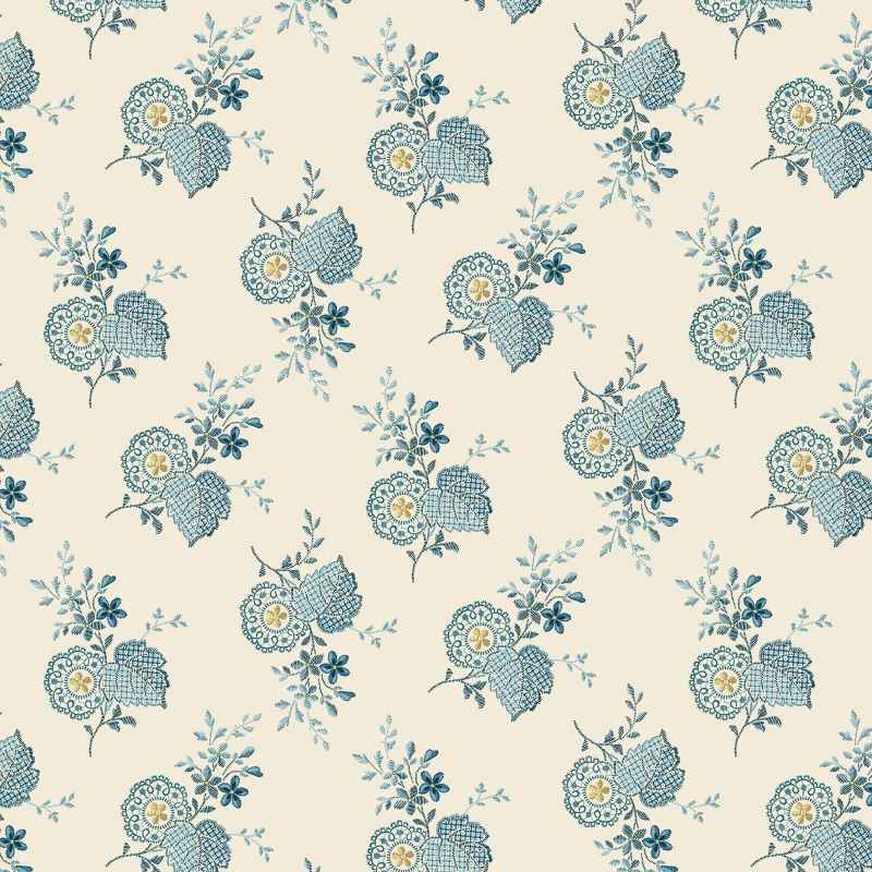 Tissu Patchwork Beach House Plumeria Cream