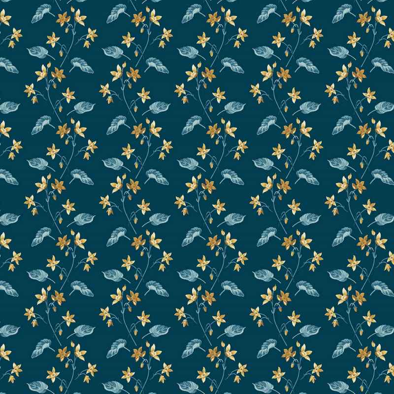 Tissu Patchwork Beach House Clematis Midnight