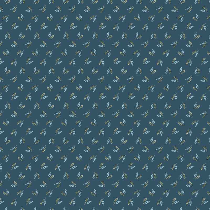 Tissu Patchwork Beach House Seascape Midnight