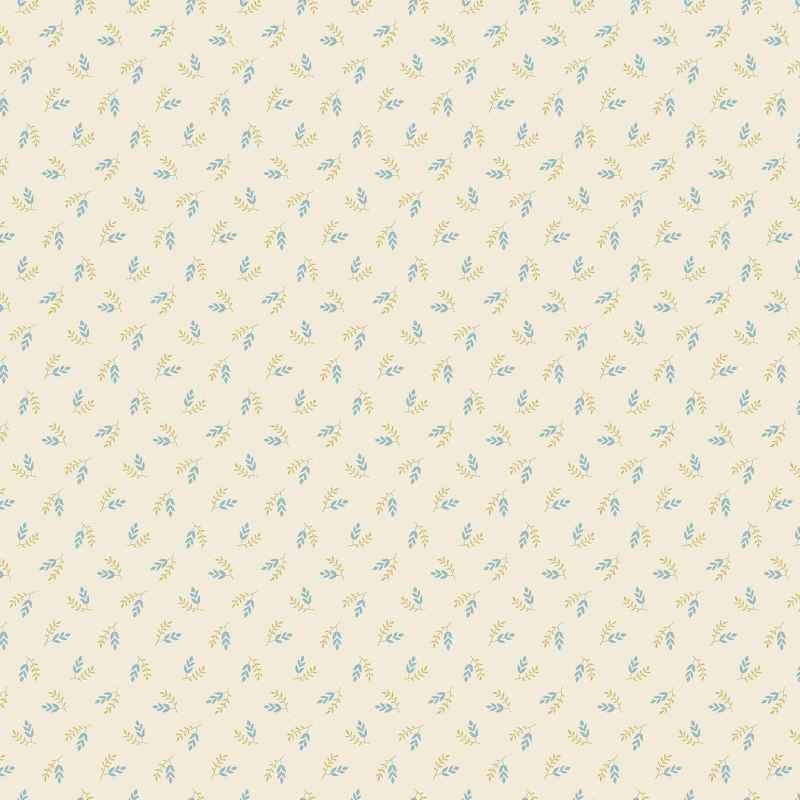 Tissu Patchwork Beach House Seascape Cream