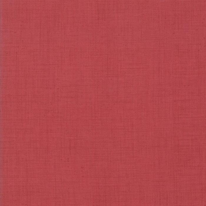 Tissu Patchwork Noël _ Fleur de Noel Uni rouge, Coupon
