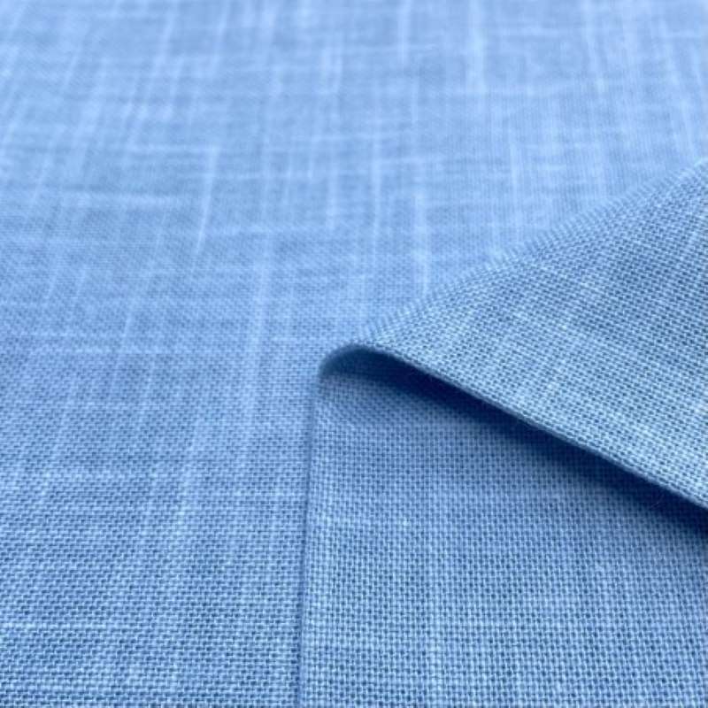 Tissu Japonais Métis Faux-Unis Bleu Clair