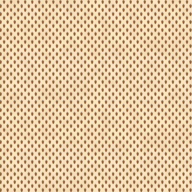 Tissu Patchwork Colour Poetry Pommes de Pin Ecru, Coupon