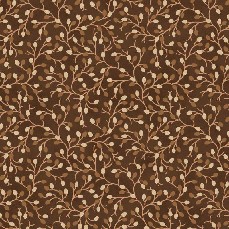 Tissu Patchwork Colour Poetry Glands Marrons