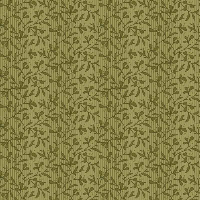 Tissu Patchwork Colour Poetry Feuillage Vert, Coupon