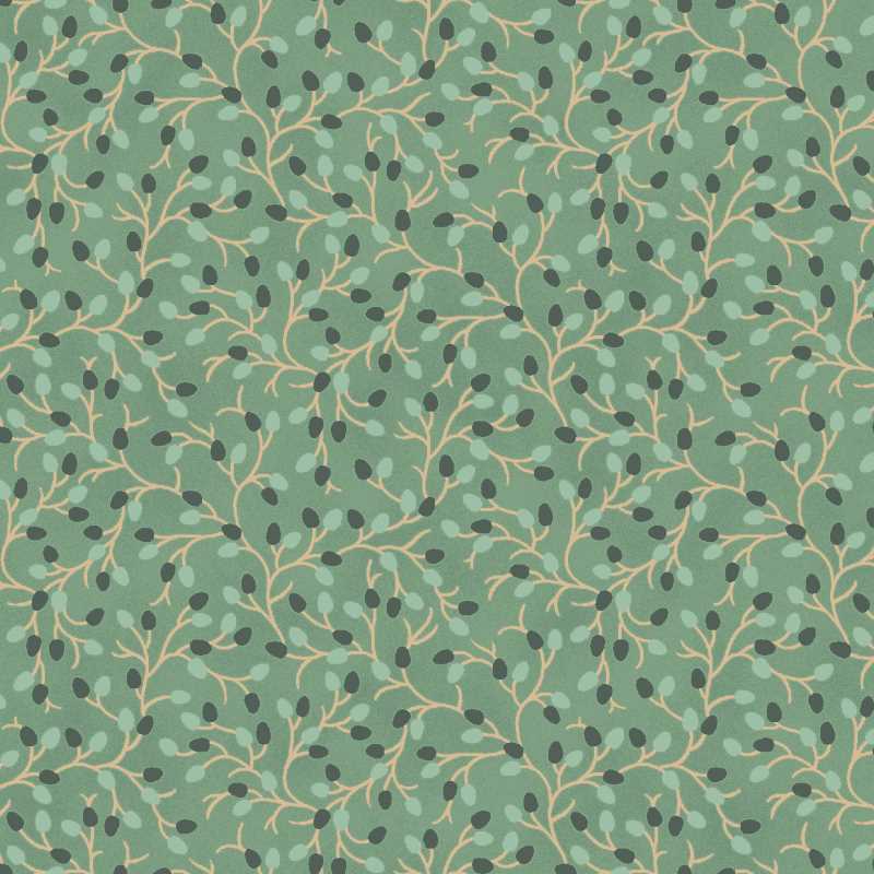 Tissu Patchwork Colour Poetry Glands Bleus-Verts