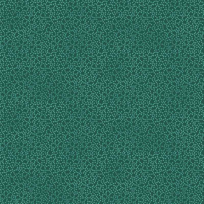 Tissu Patchwork Colour Poetry Petits Points Bleu-Vert, Coupon