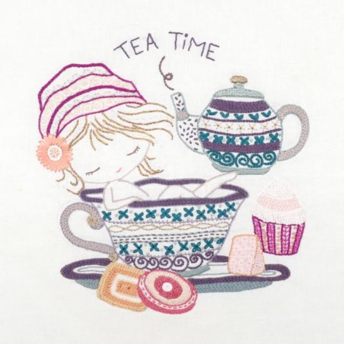Kit Broderie "Tea Time pour Salomé"