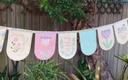 Panneau à Broder "Bunting"  Nathalie Bird