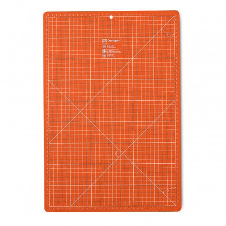 Plaque de découpe Omnigrid, taille 30 x 45 cm, orange