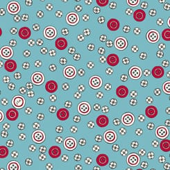 Tissu Patchwork Sew What - Button Toss Aqua, Coupon