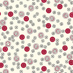 Tissu Patchwork Sew What - Button Toss Cream, Coupon